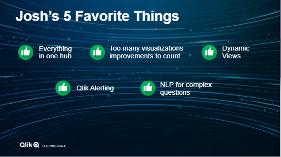 Qlik_Josh Good_5 favourite things_QlikWorld