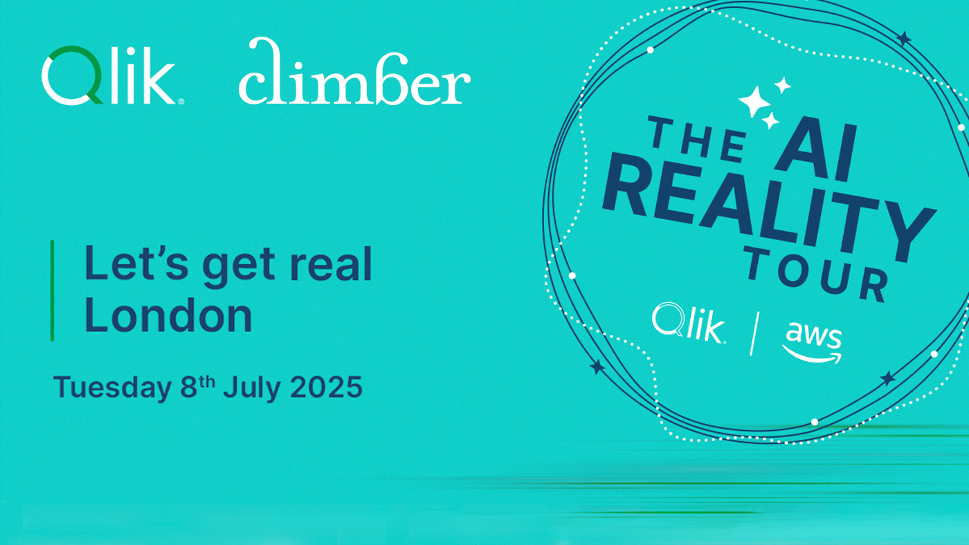 Climber Qlik AI Reality Tour 2025 London