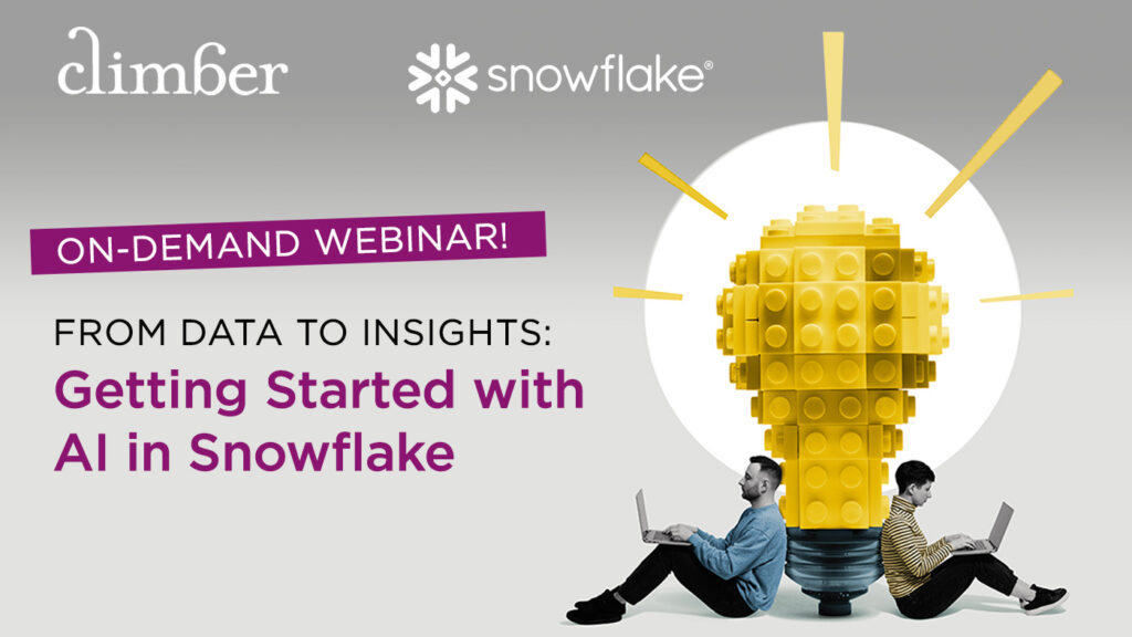 Getting Started with AI in Snowflake OnDemand Webinar