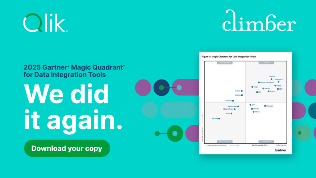 Qlik a Leader in the 2025 Gartner Magic Quadrant for Data Integration Tools
