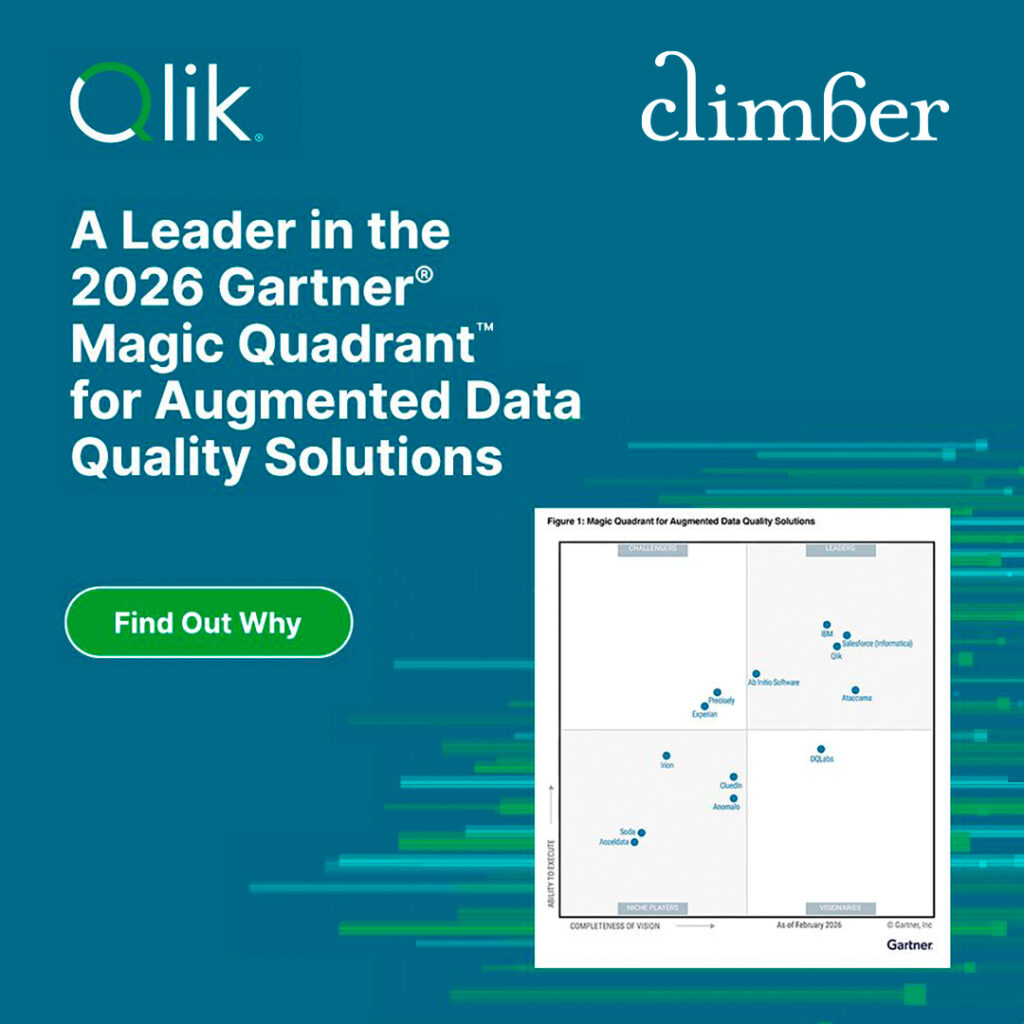 Qlik a Leader in the 2026 Gartner Magic Quadrant for Augmented Data Quality Solutions